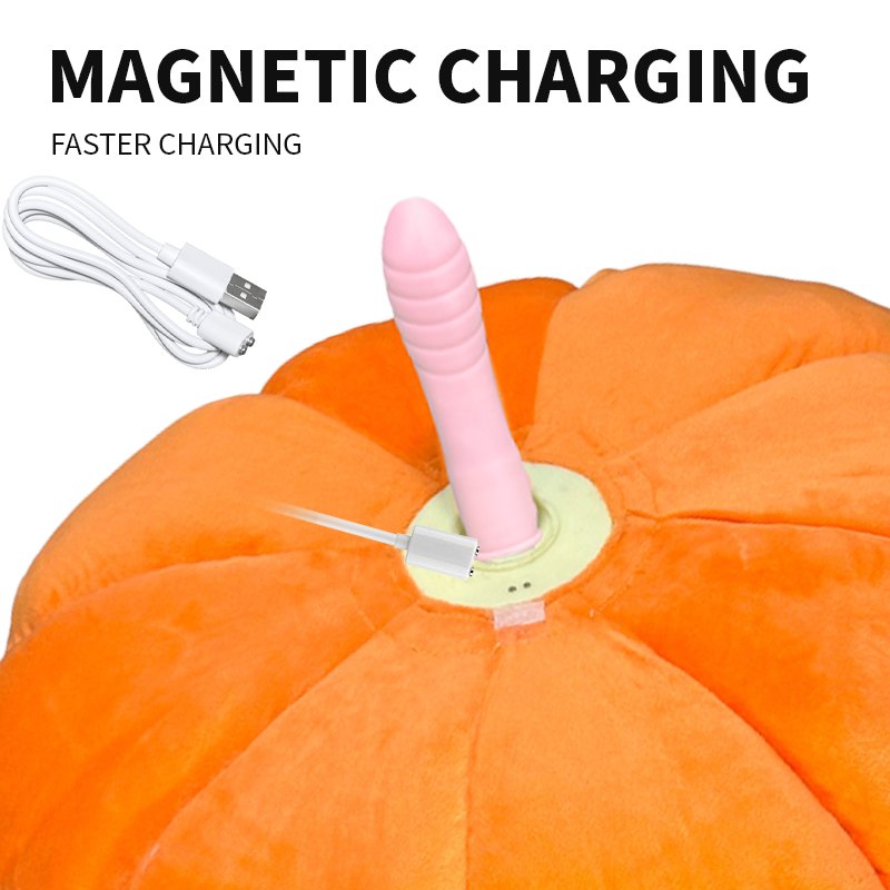 Pumpkin-shaped plush thrusting vibrator cushion, photo 5