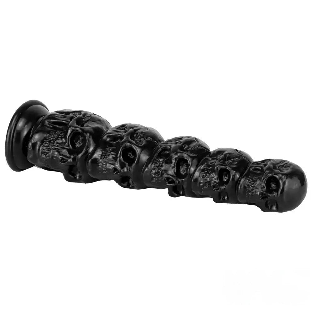 Black pumpkin skull totem PVC fantasy dildo, photo 8
