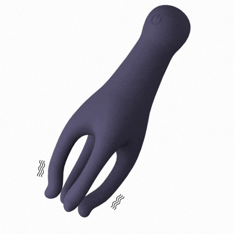 Purple silicone glans massager, photo 1