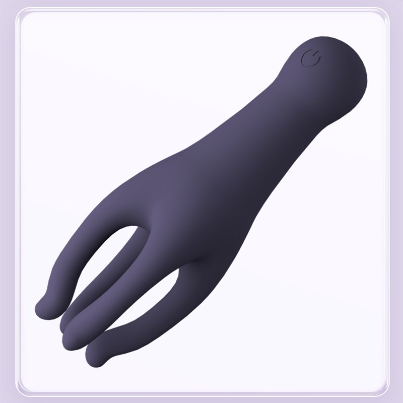 Purple silicone glans massager, photo 2