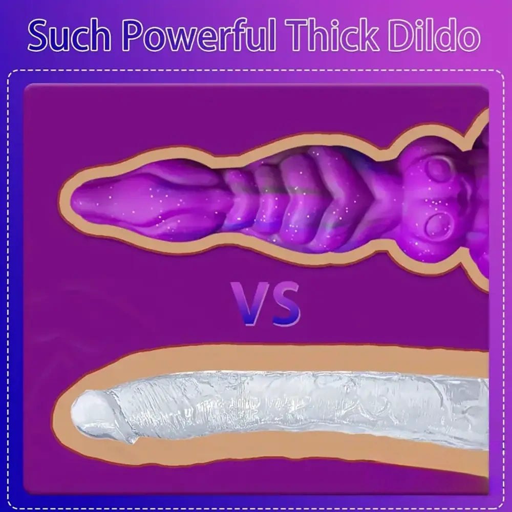 Purple alien fantasy dildo, photo 3