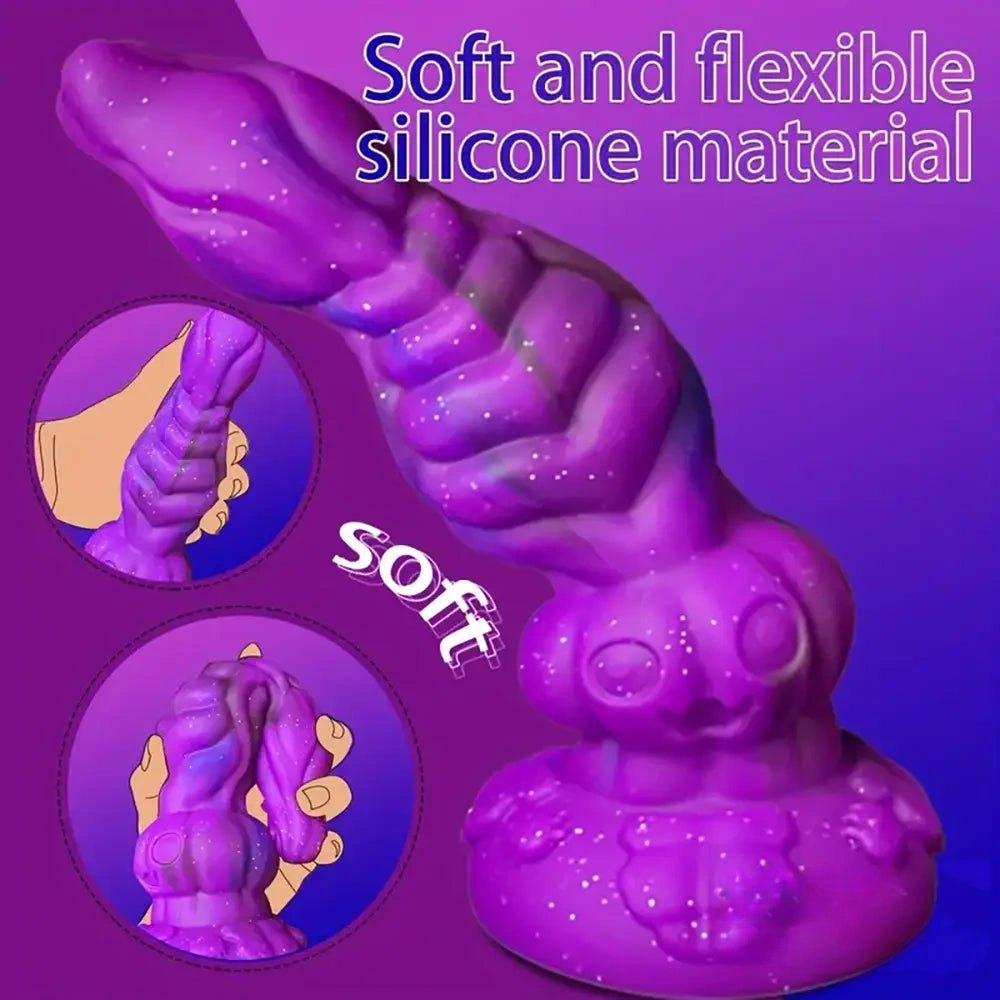 Purple alien fantasy dildo, photo 4