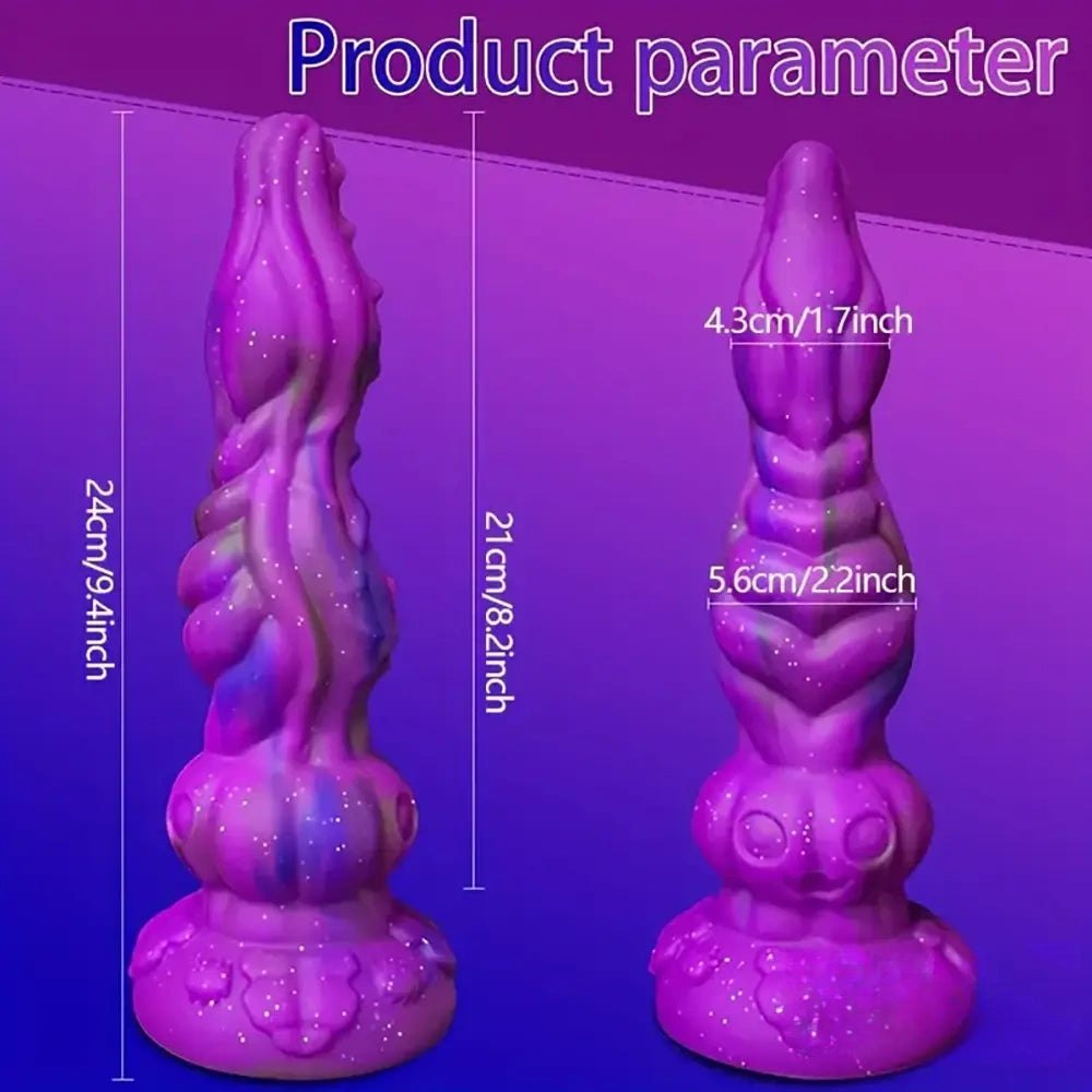 Purple alien fantasy dildo, photo 7