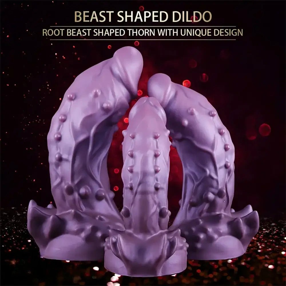 Purple alien fantasy dildo, photo 10