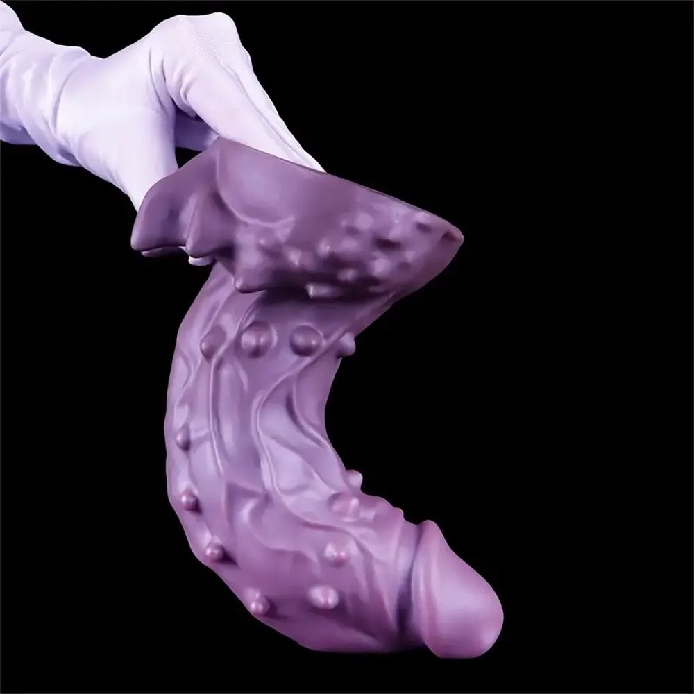 Purple alien fantasy dildo, photo 12