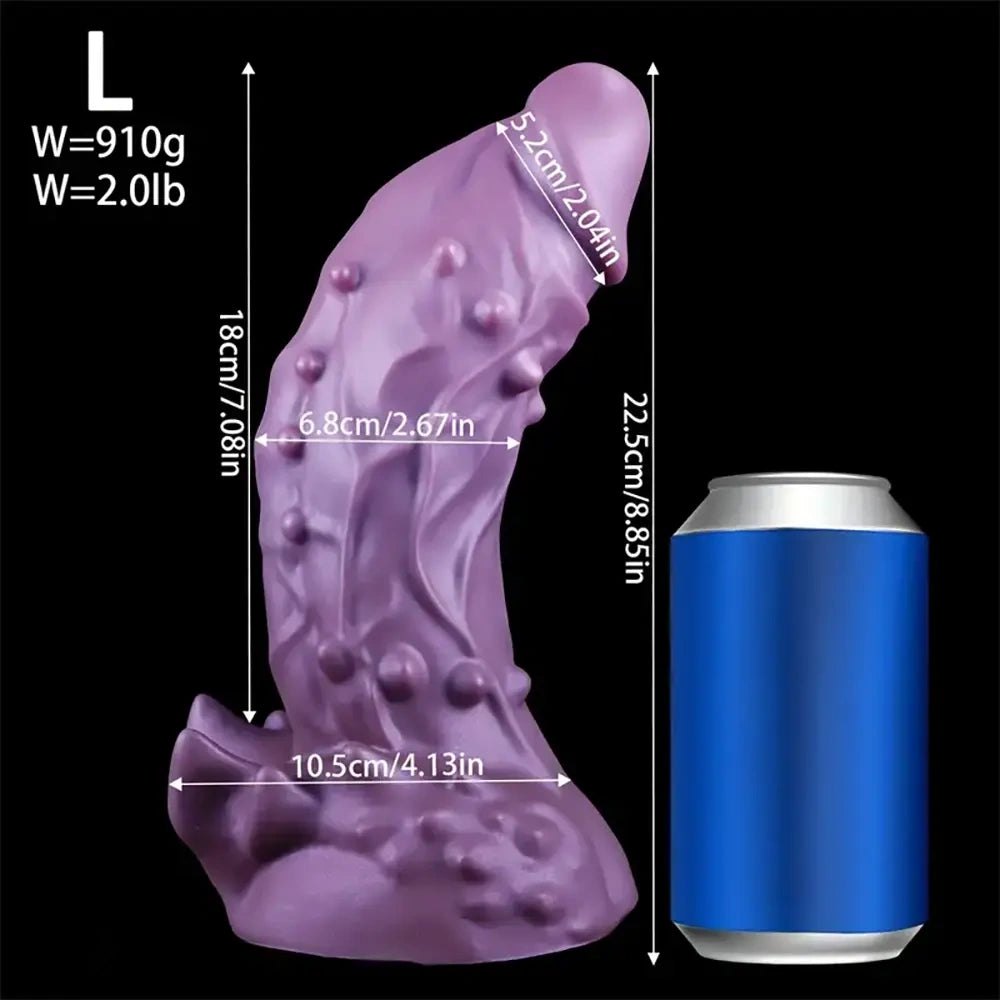 Purple alien fantasy dildo, photo 14