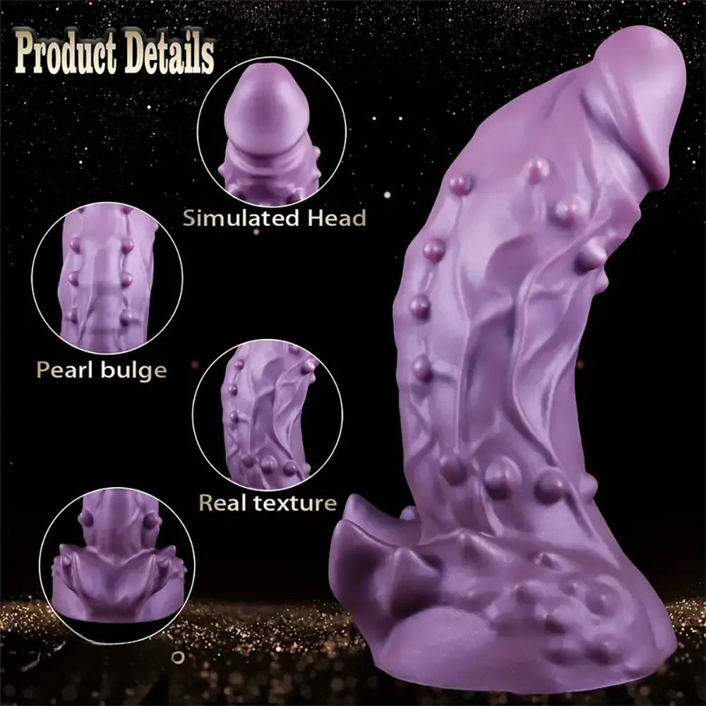 Purple alien fantasy dildo, photo 15