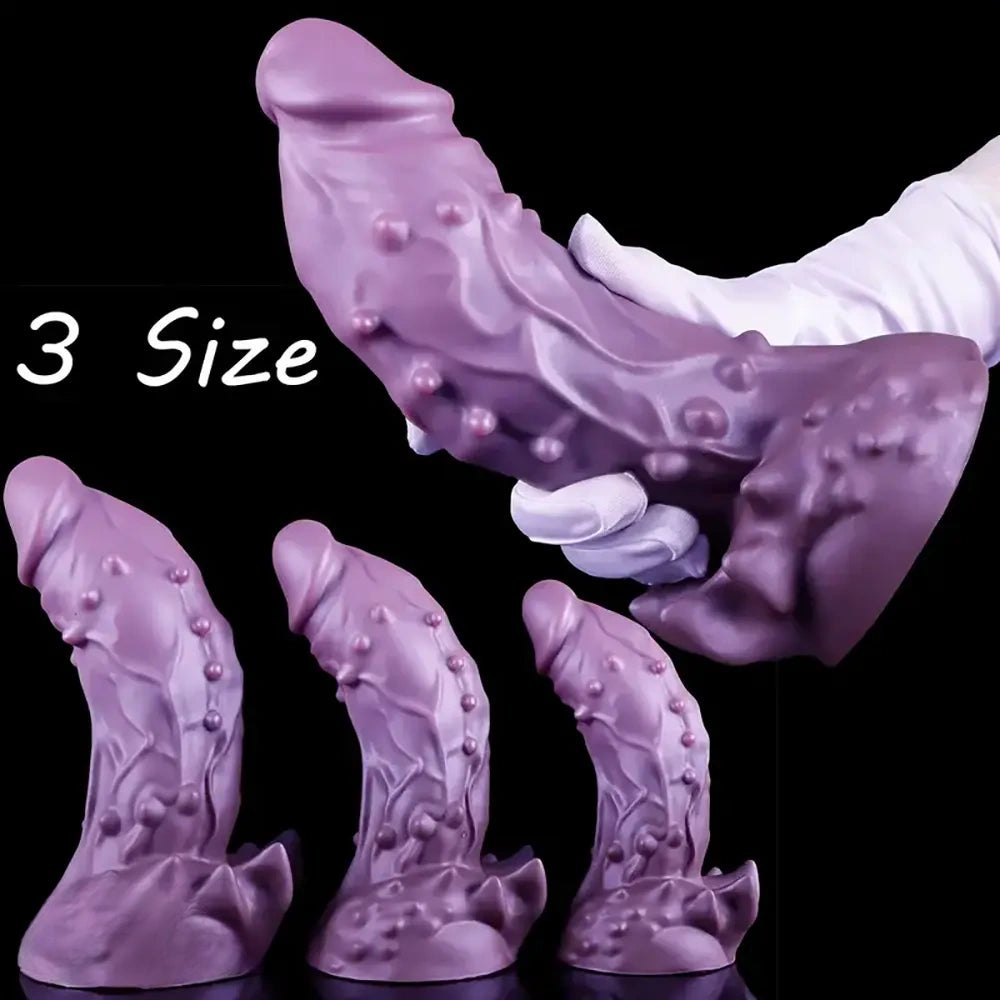 Purple alien fantasy dildo, photo 4