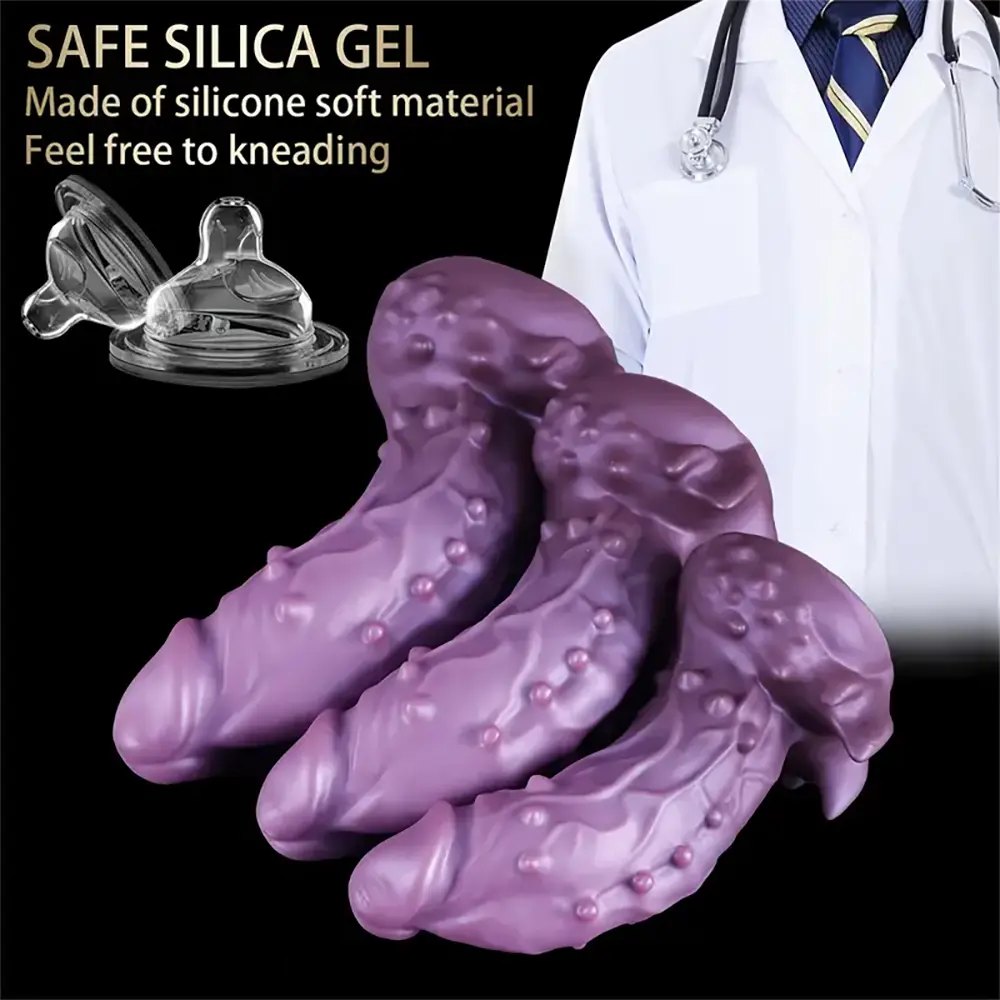 Purple alien fantasy dildo, photo 6