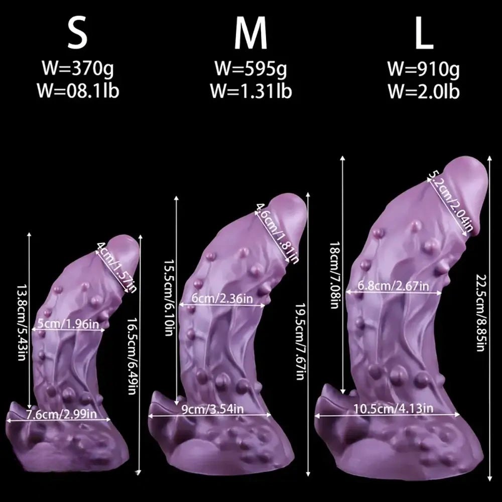 Purple alien fantasy dildo, photo 7