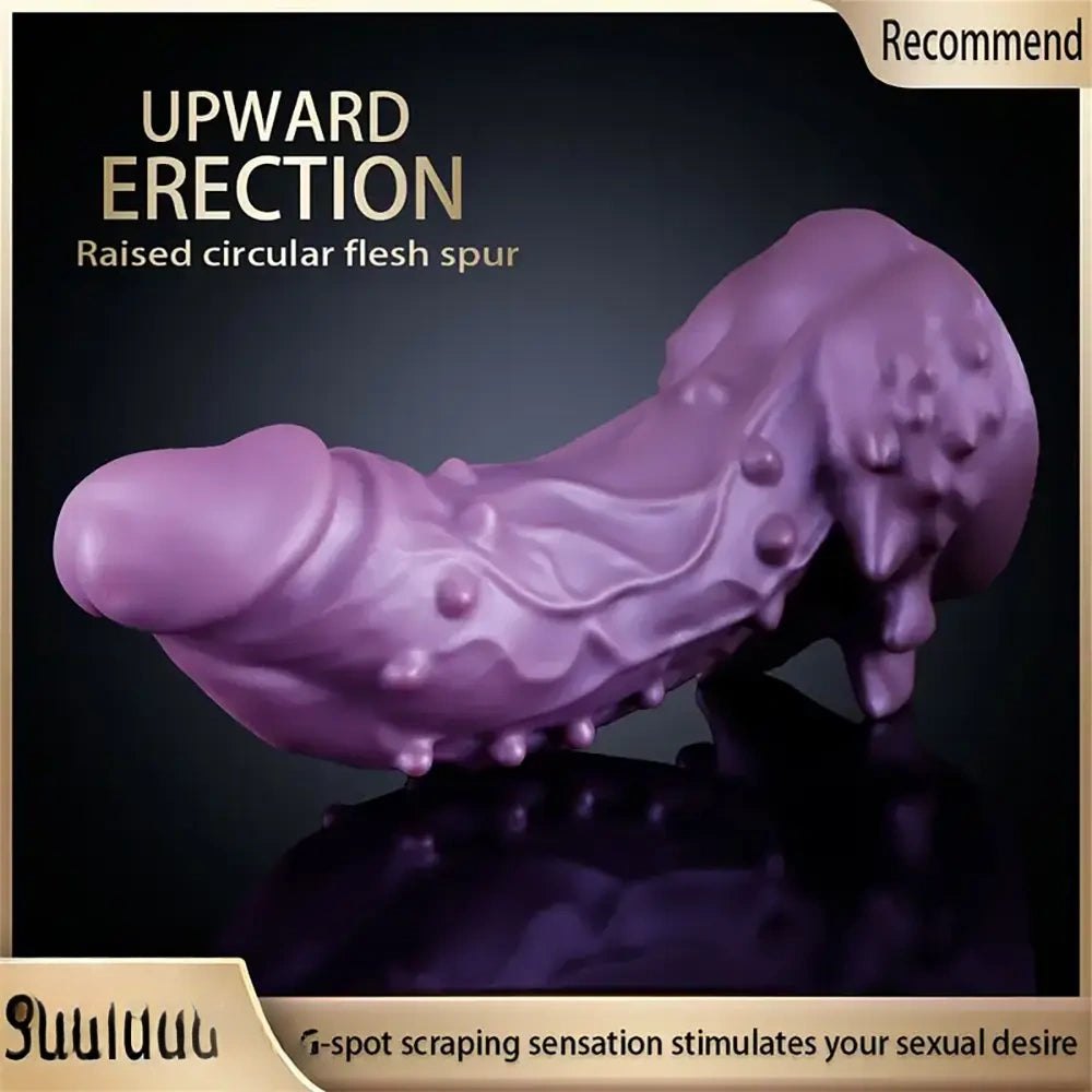 Purple alien fantasy dildo, photo 9