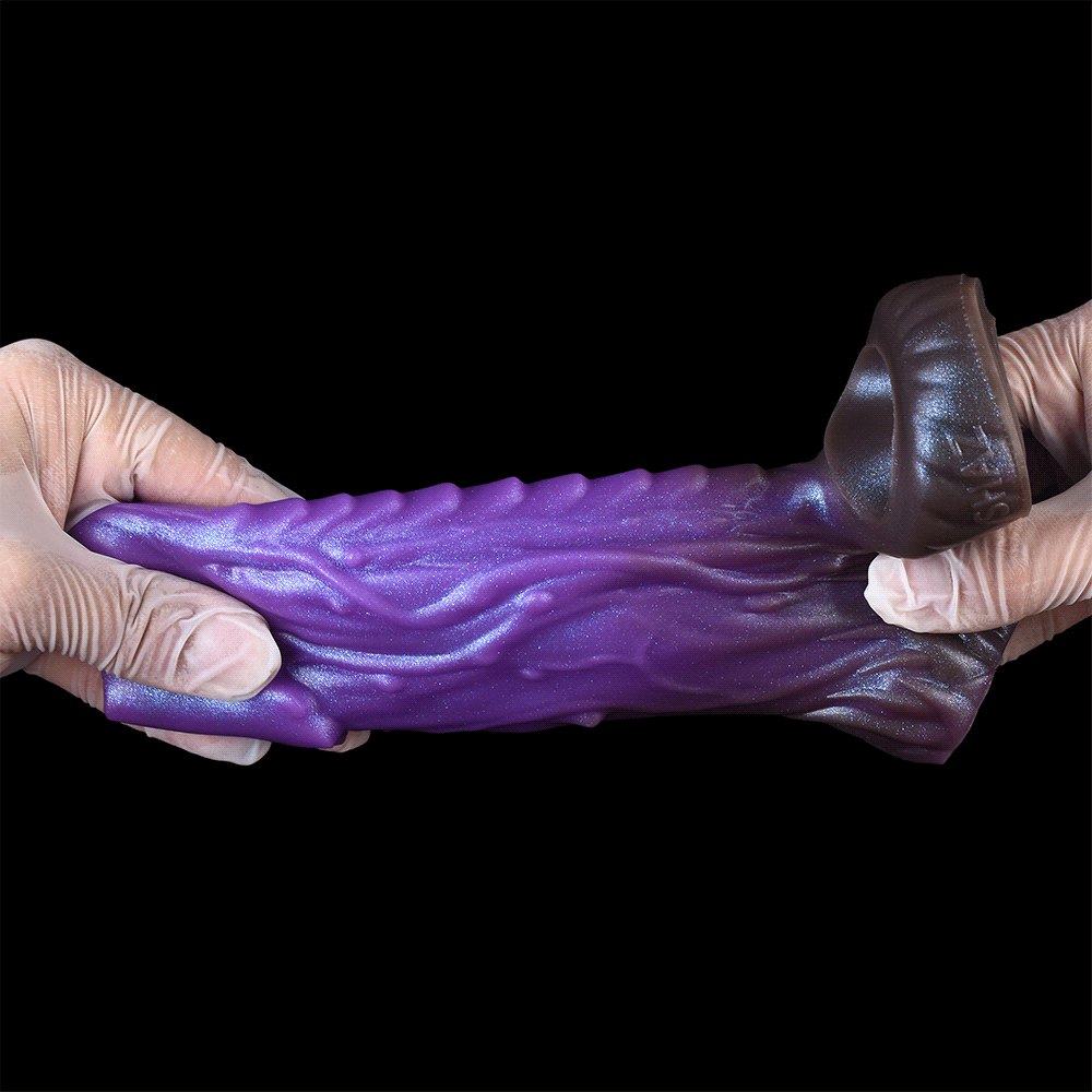 Purple beast fantasy hollow dildo, photo 3