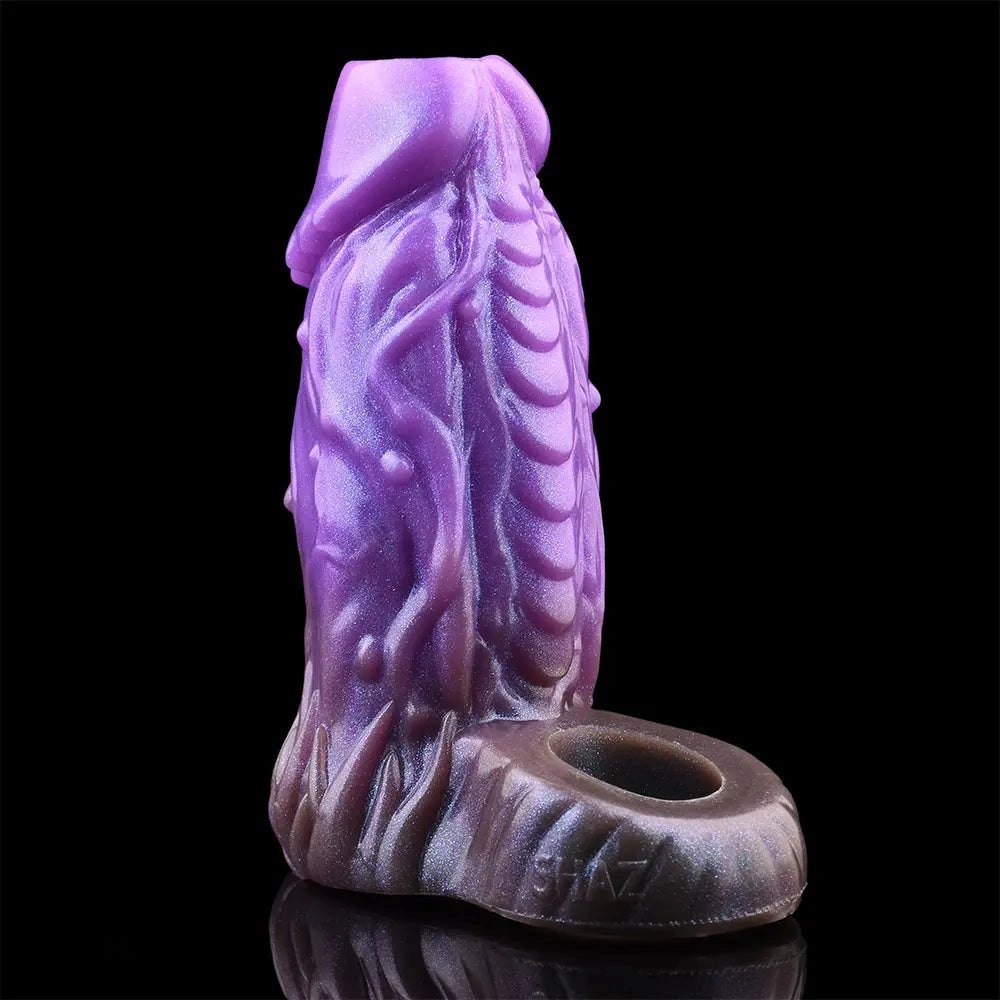 Purple beast fantasy hollow dildo, photo 8