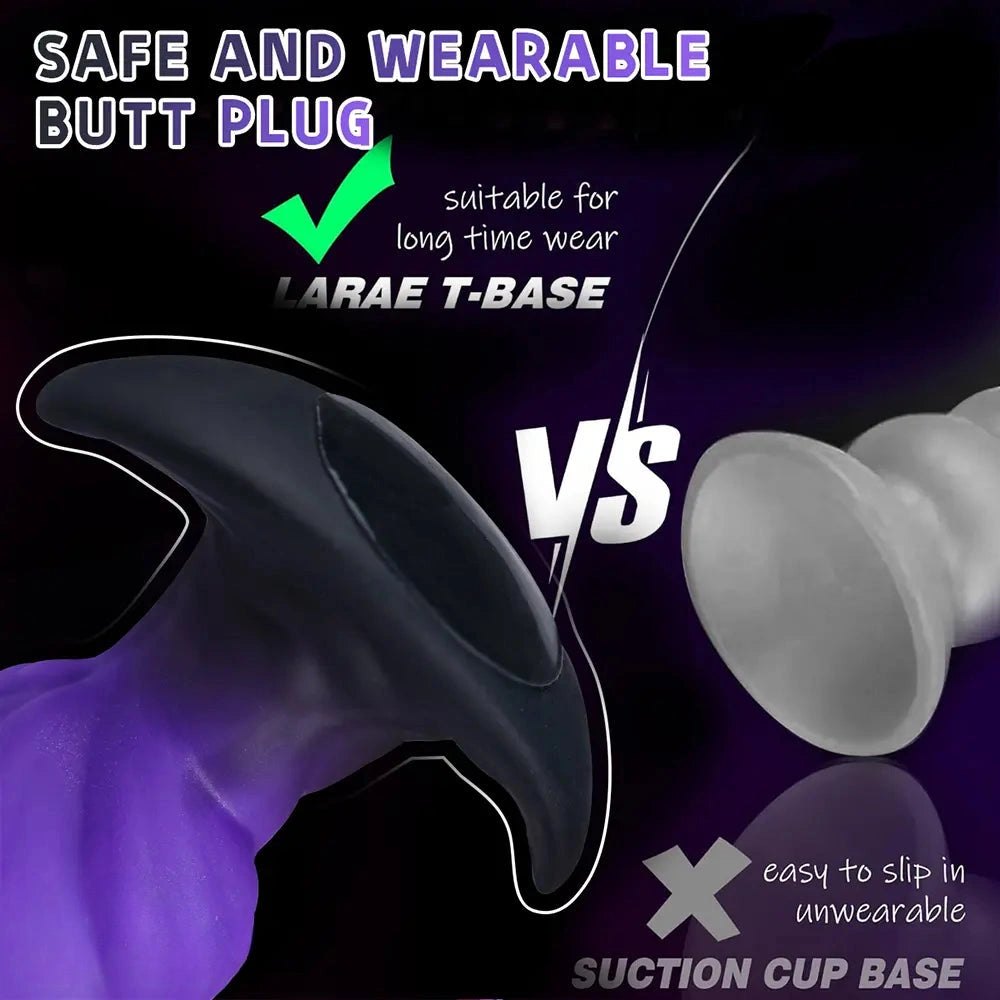 Purple and black fantasy dildo, photo 10