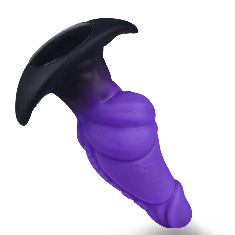 Purple and black fantasy dildo, photo 6