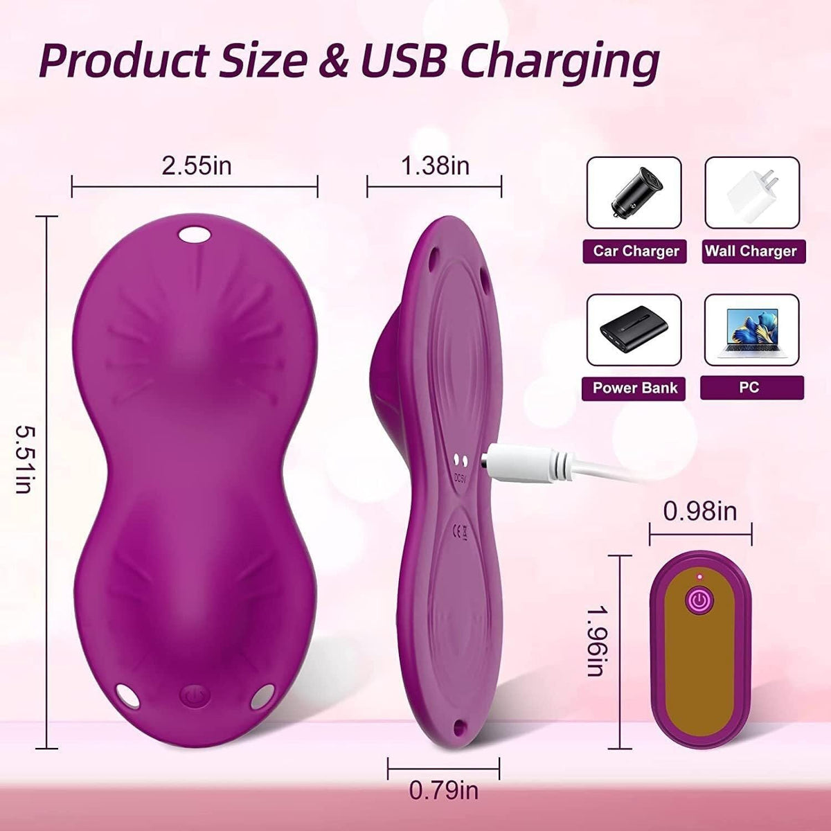 Purple cushion vibrator, photo 3