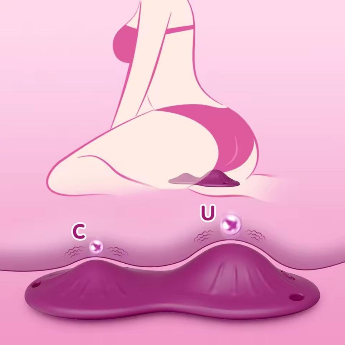 Purple cushion vibrator, photo 7