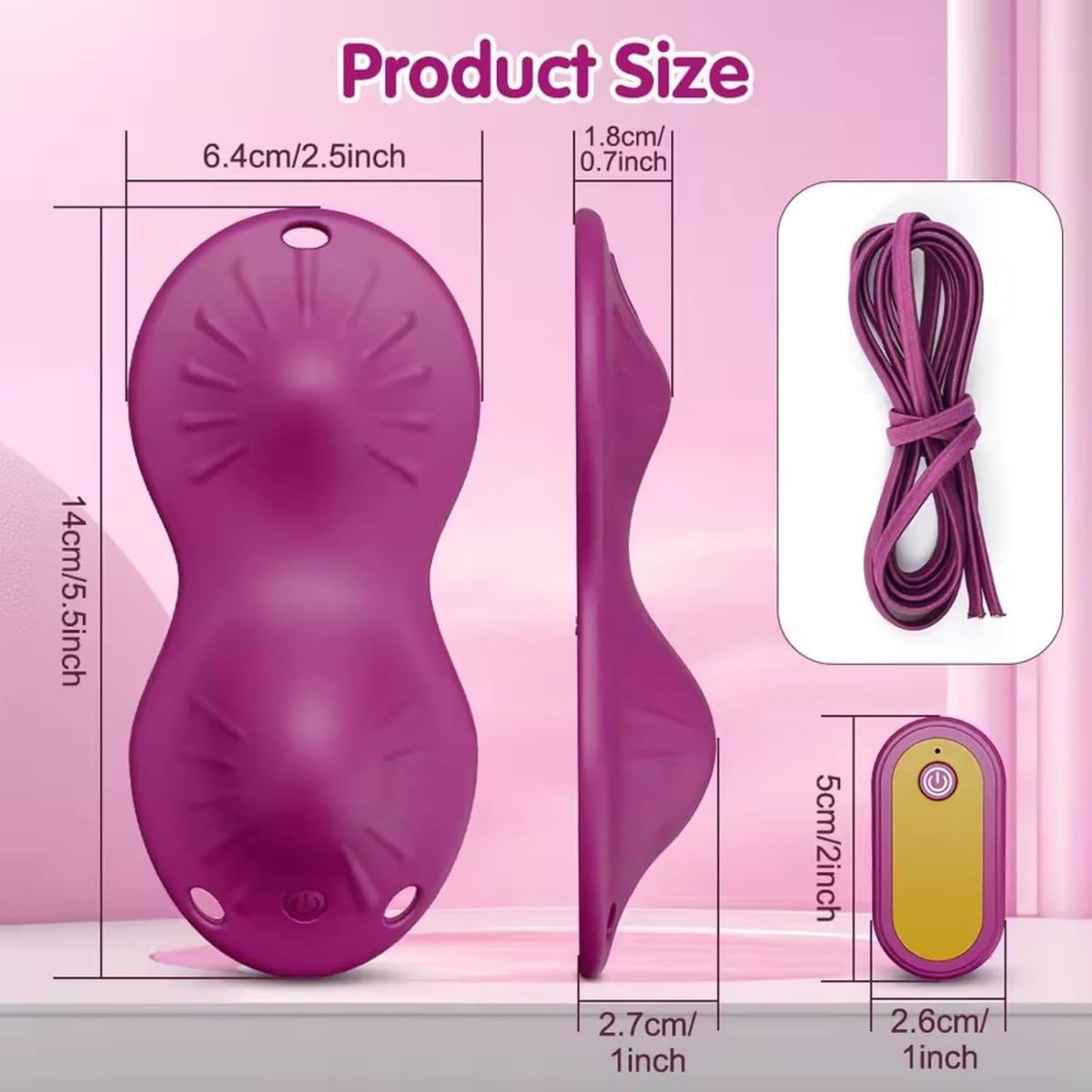 Purple cushion vibrator, photo 9