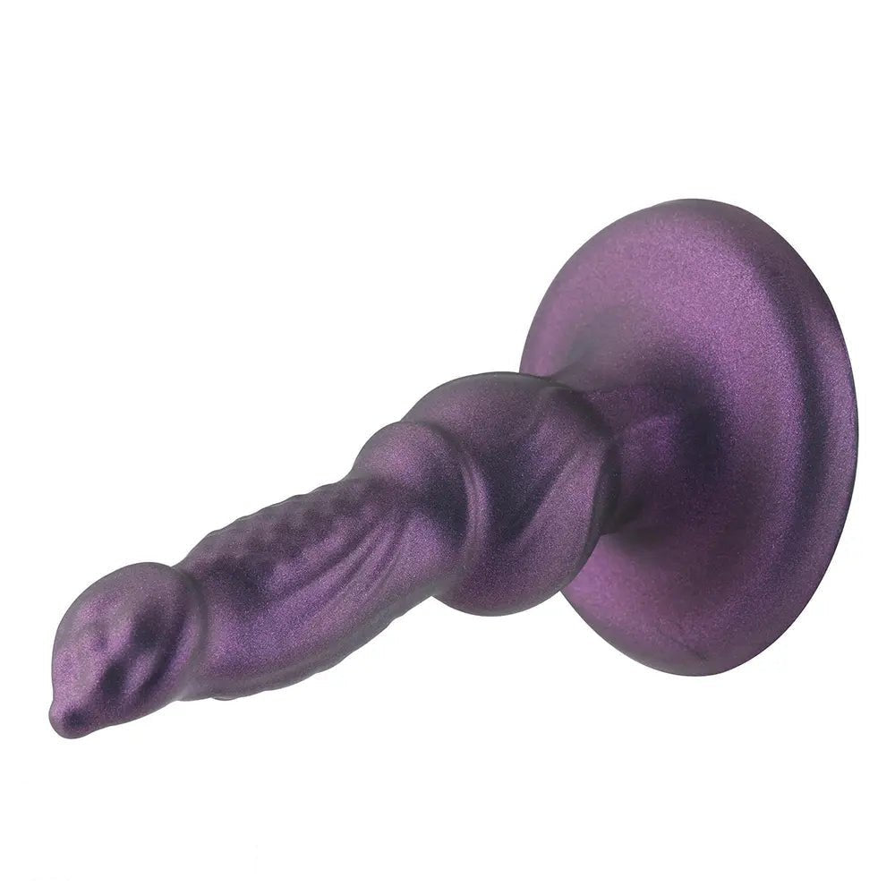 Purple dog knot silicone dildo, photo 6