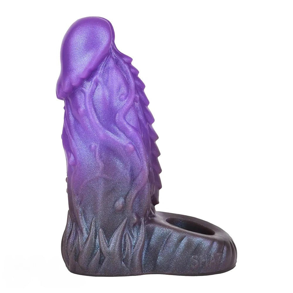 Purple silicone dragon fantasy dildo, photo 1