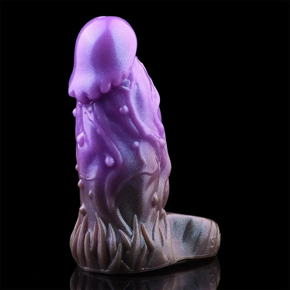 Purple silicone dragon fantasy dildo, photo 13