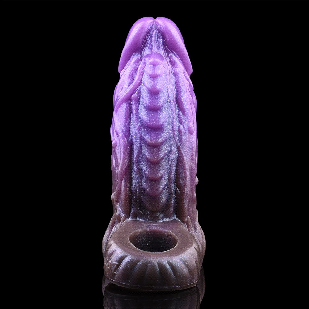 Purple silicone dragon fantasy dildo, photo 2