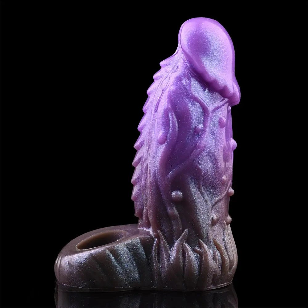 Purple silicone dragon fantasy dildo, photo 7