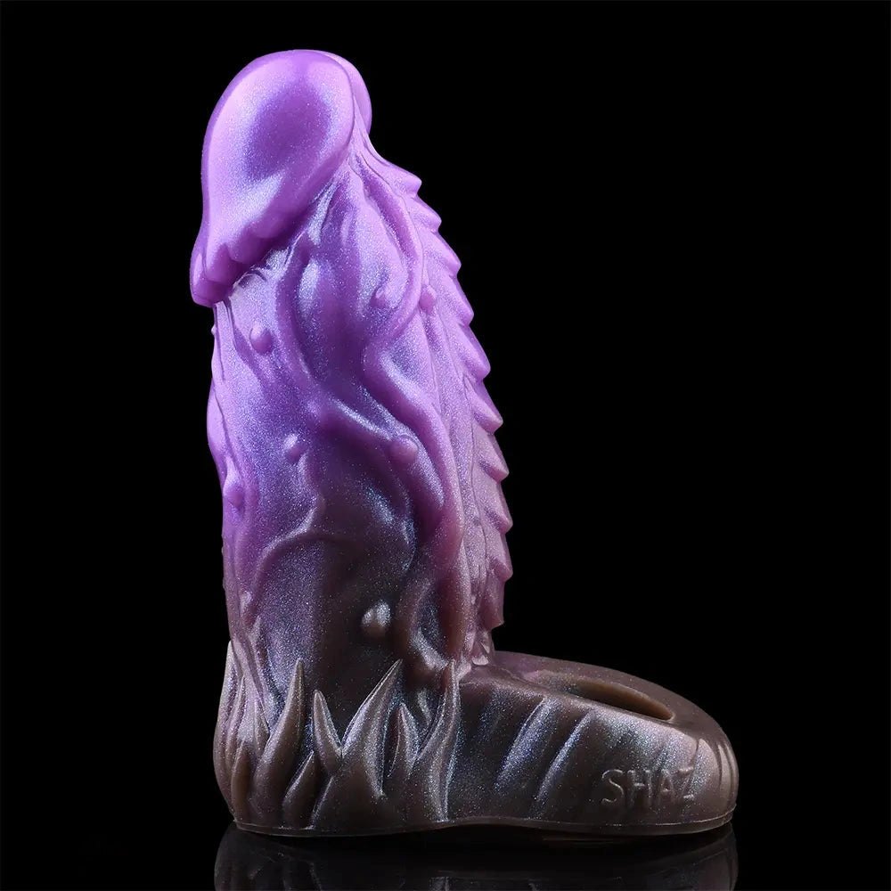 Purple silicone dragon fantasy dildo, photo 8