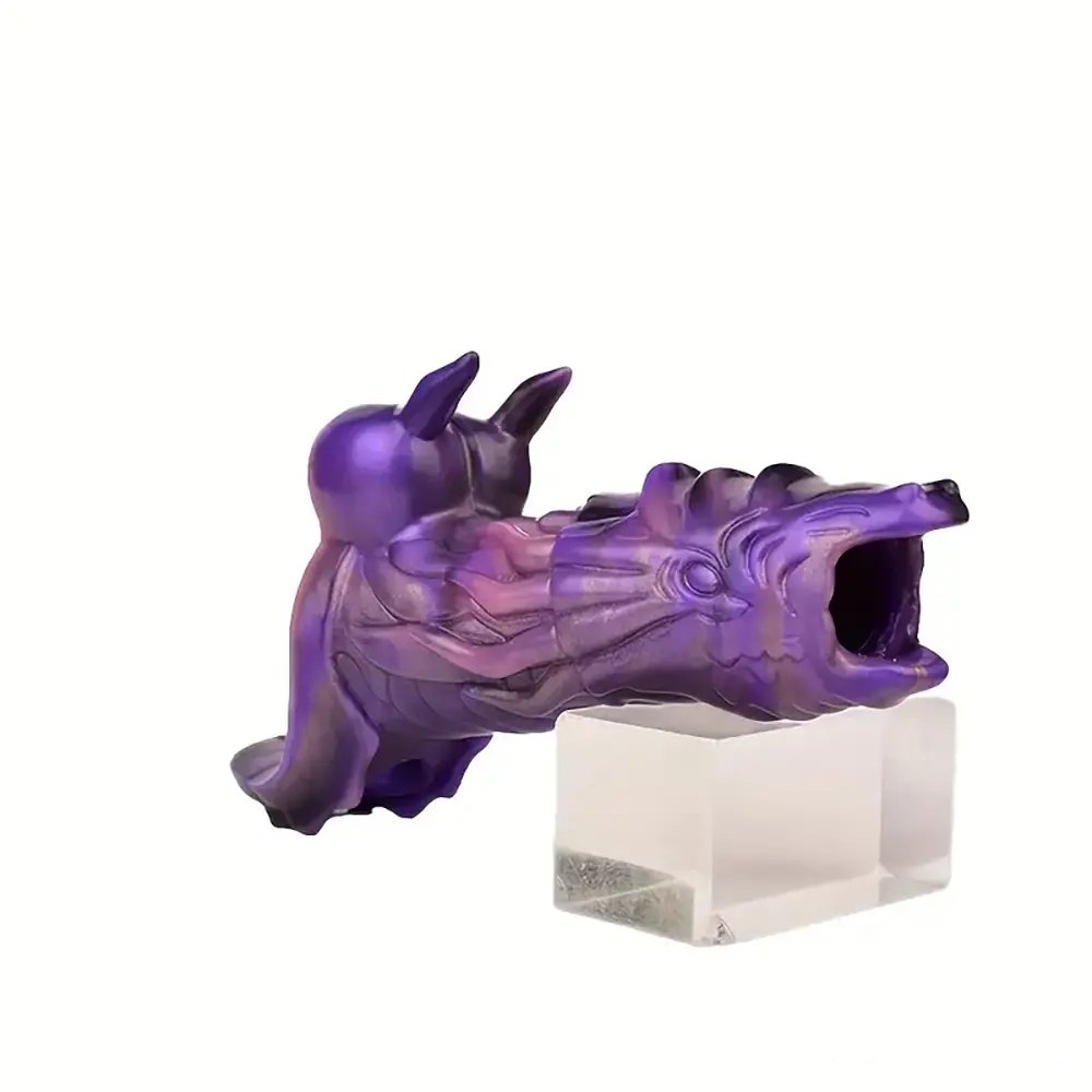 Purple dragon silicone fantasy dildo, photo 10