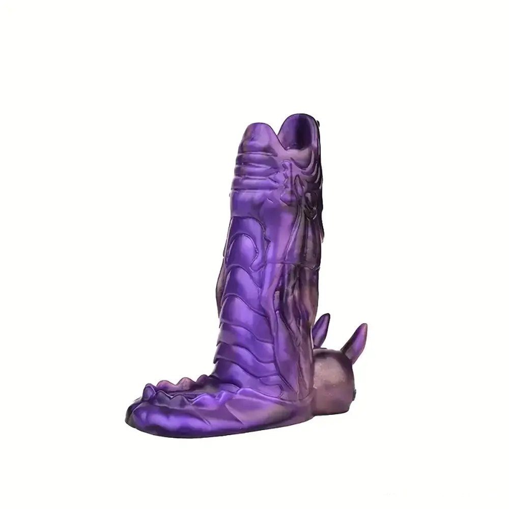 Purple dragon silicone fantasy dildo, photo 11