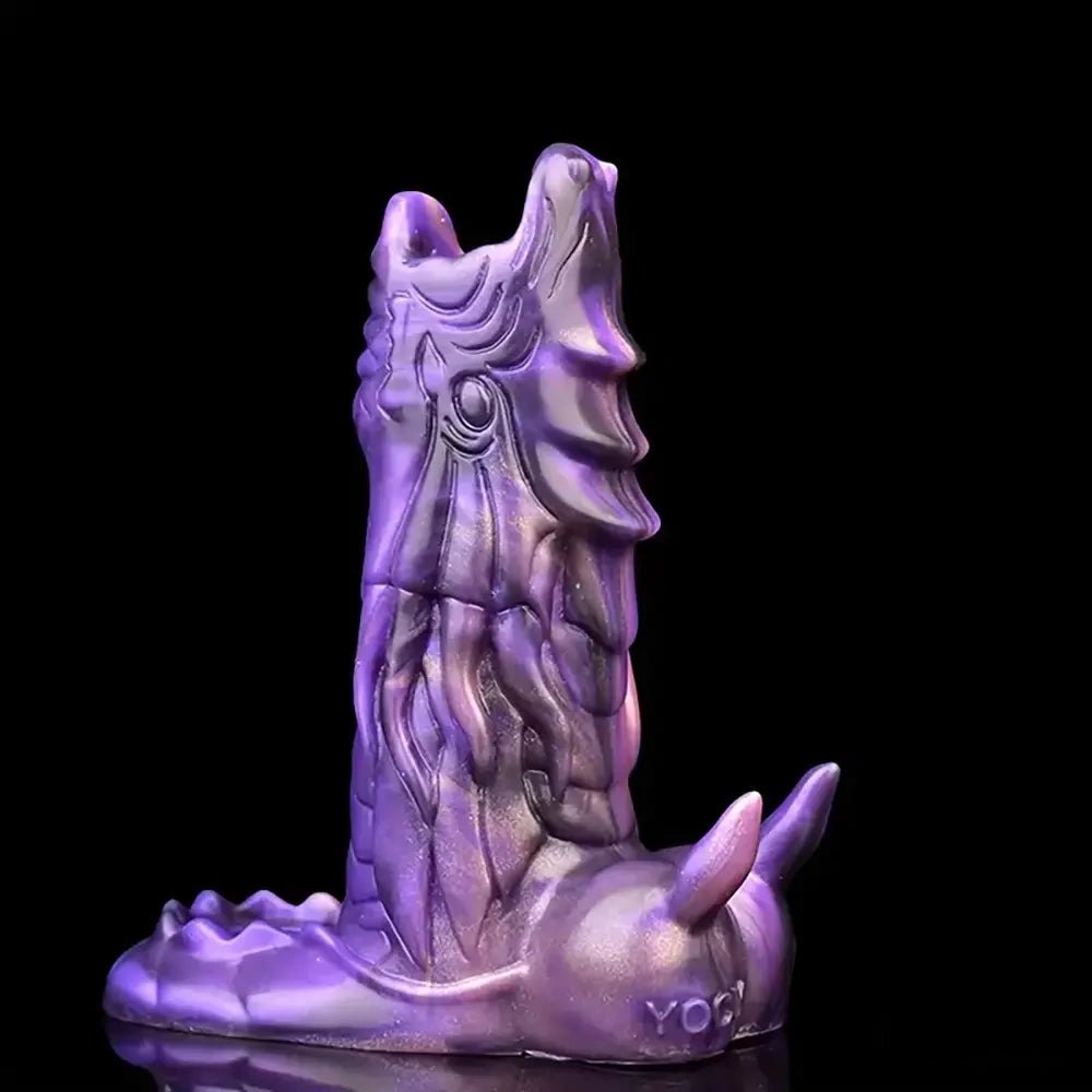Purple dragon silicone fantasy dildo, photo 2