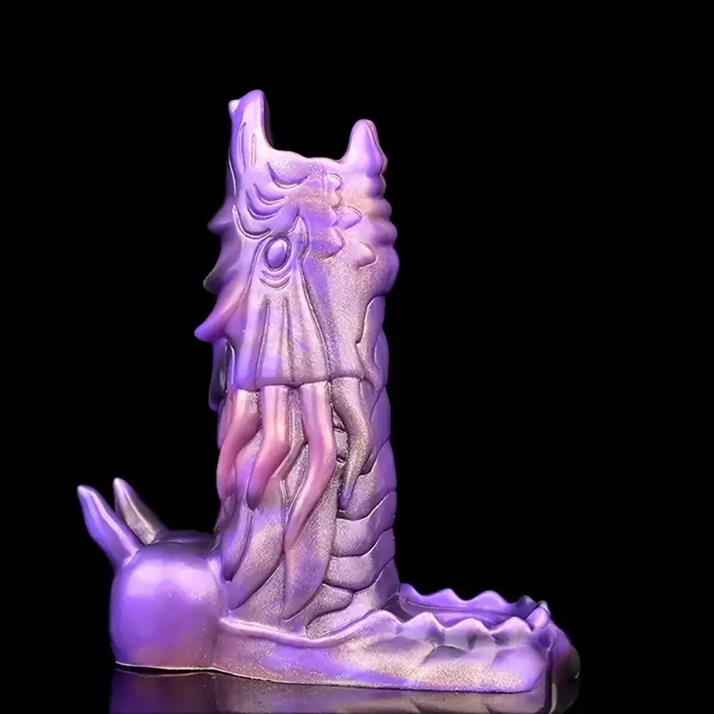 Purple dragon silicone fantasy dildo, photo 4