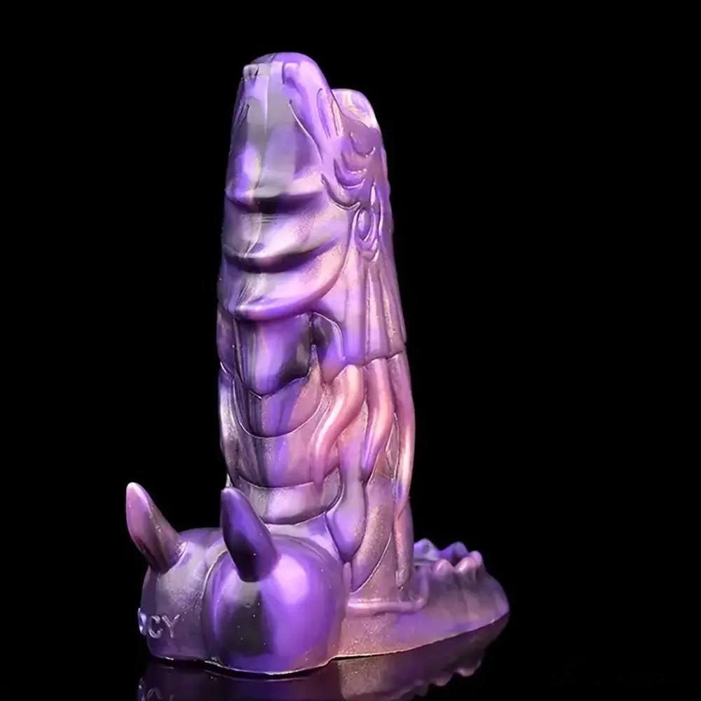 Purple dragon silicone fantasy dildo, photo 5
