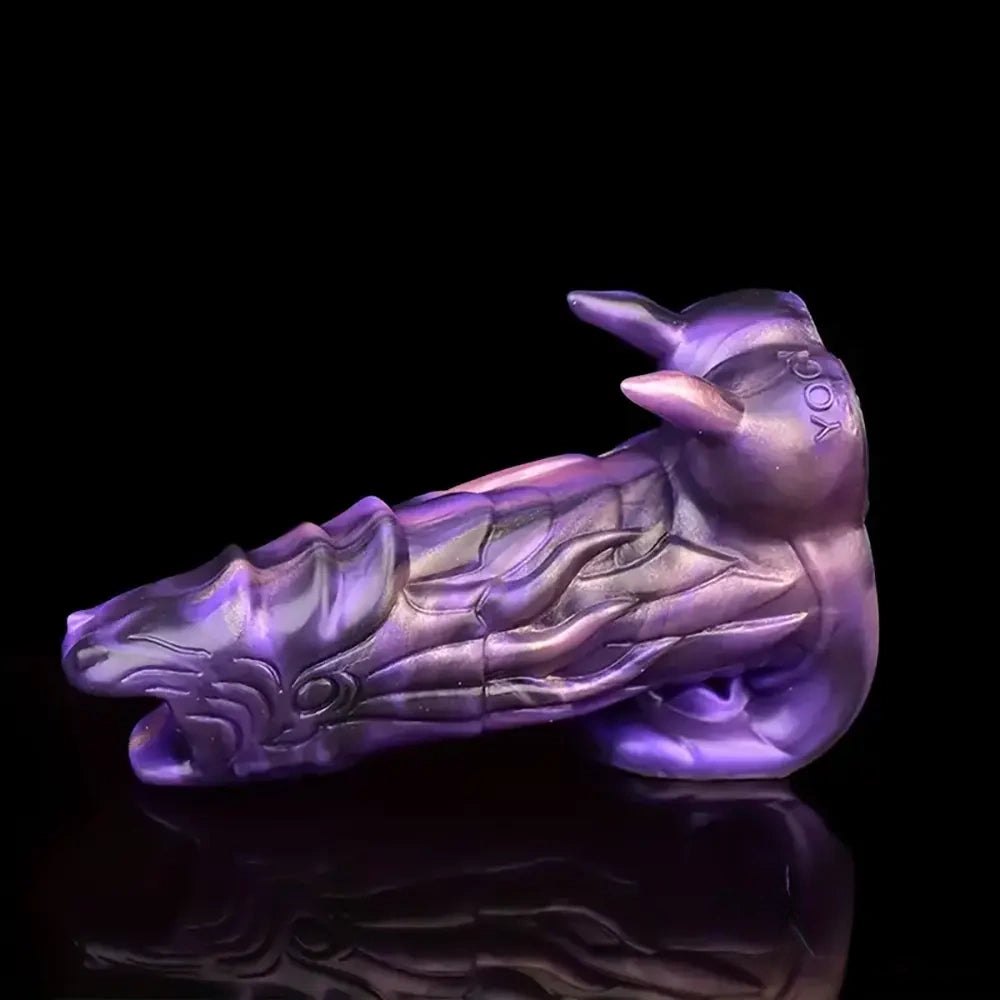 Purple dragon silicone fantasy dildo, photo 7