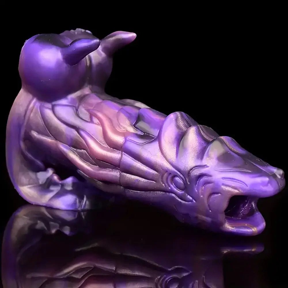 Purple dragon silicone fantasy dildo, photo 8