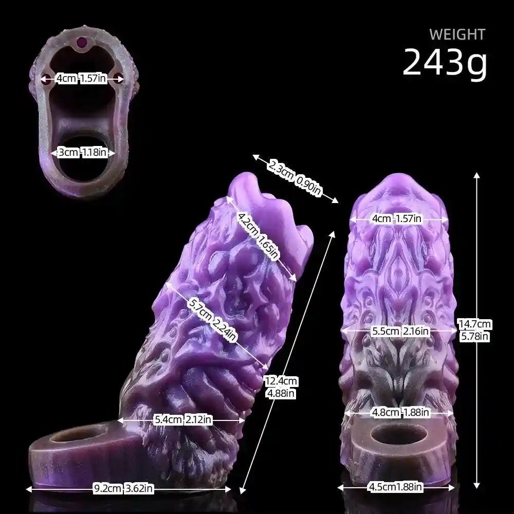Purple dragon fantasy hollow dildo, photo 5