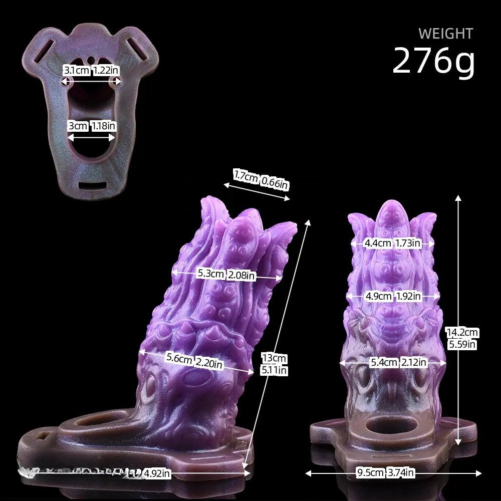 Purple dragon fantasy dildo, photo 5