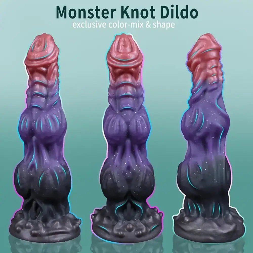 Purple fantasy monster silicone dildo, photo 2