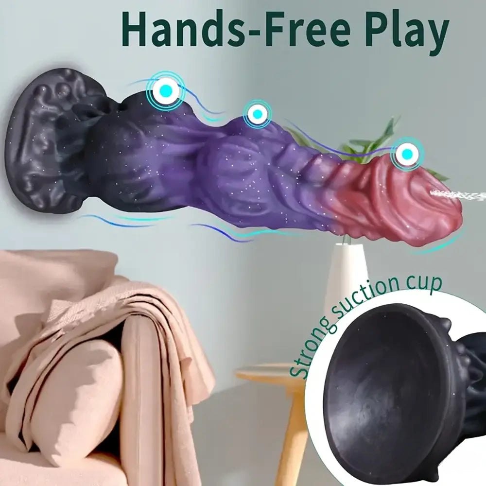 Purple fantasy monster silicone dildo, photo 3