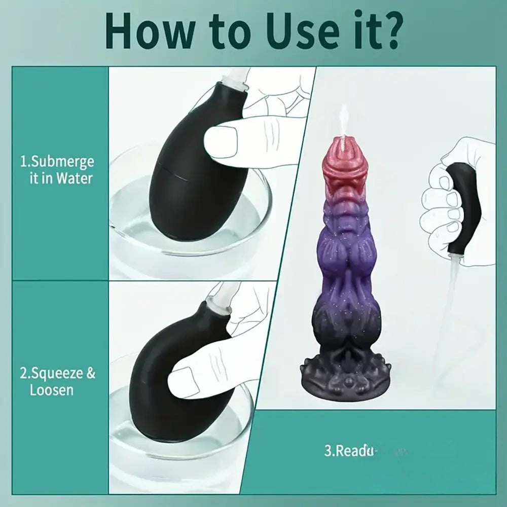 Purple fantasy monster silicone dildo, photo 4