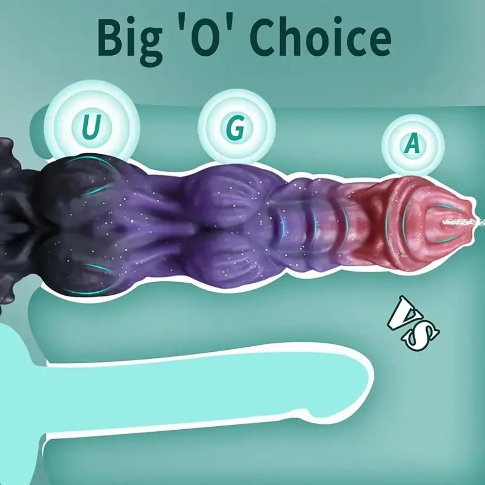 Purple fantasy monster silicone dildo, photo 5