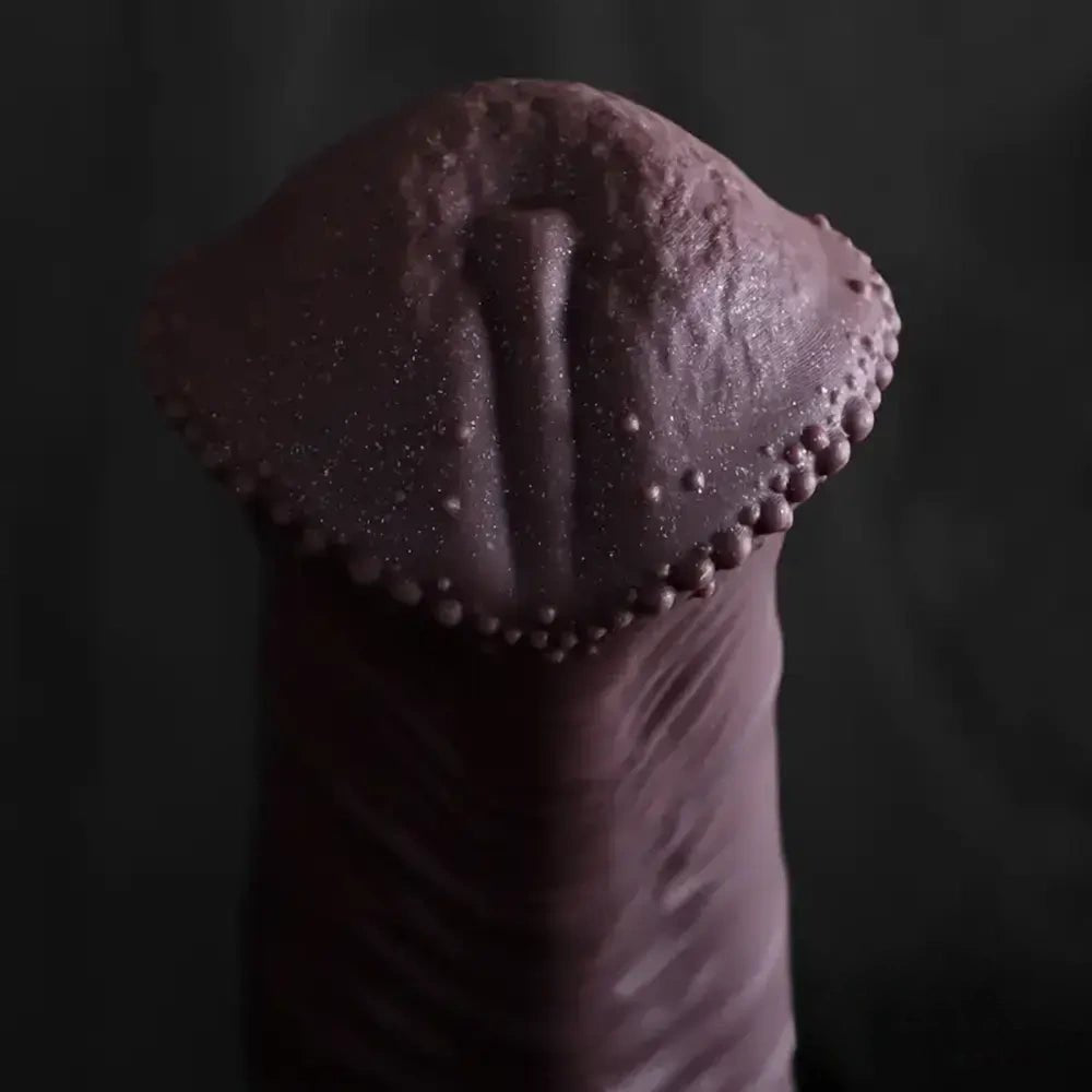 Purple silicone horse-style dildo, photo 11