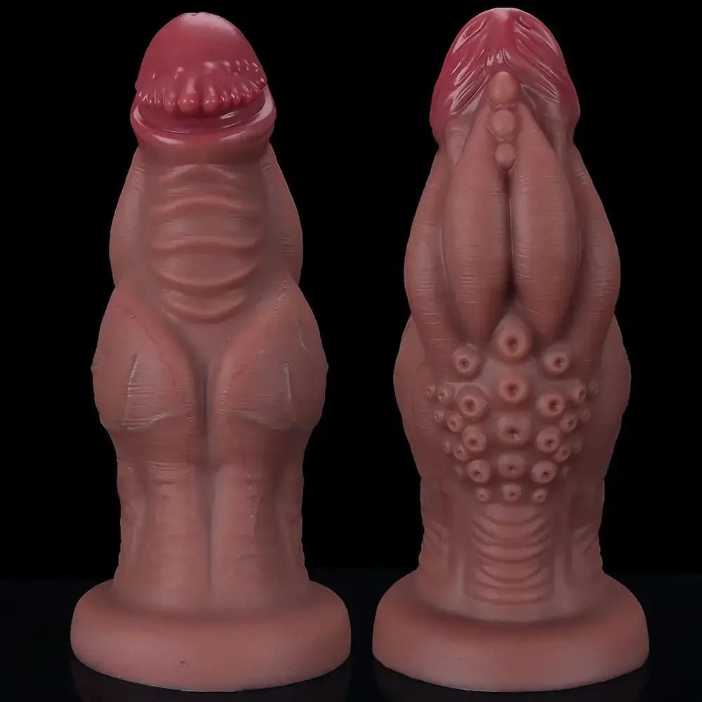 Knotted muscle style fantasy dildo, photo 1