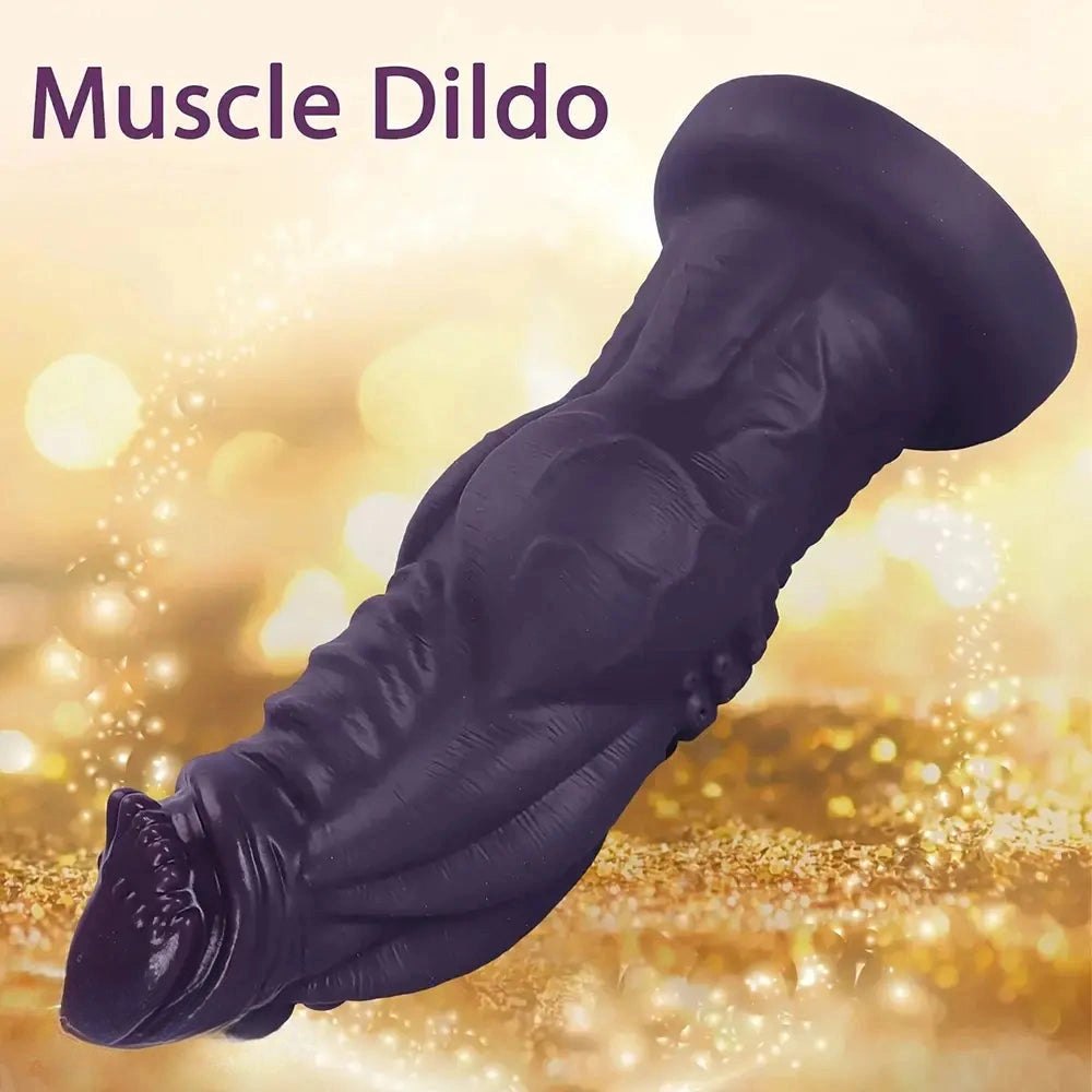 Knotted muscle style fantasy dildo, photo 7