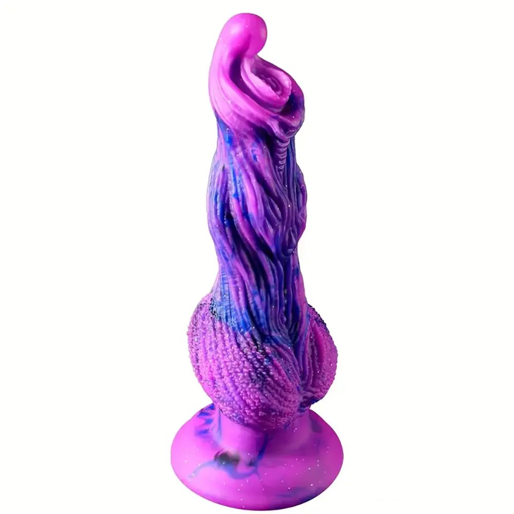 Purple knotted dog dildo, photo 1