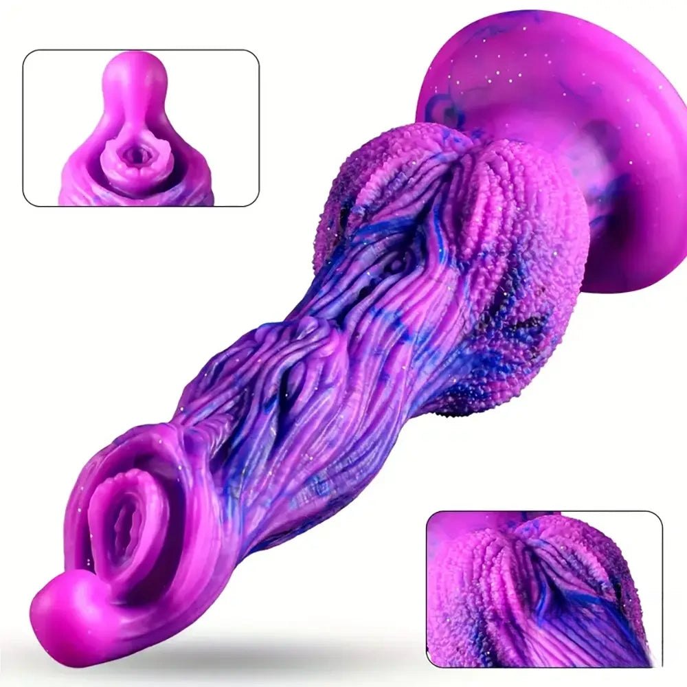 Purple knotted dog dildo, photo 5