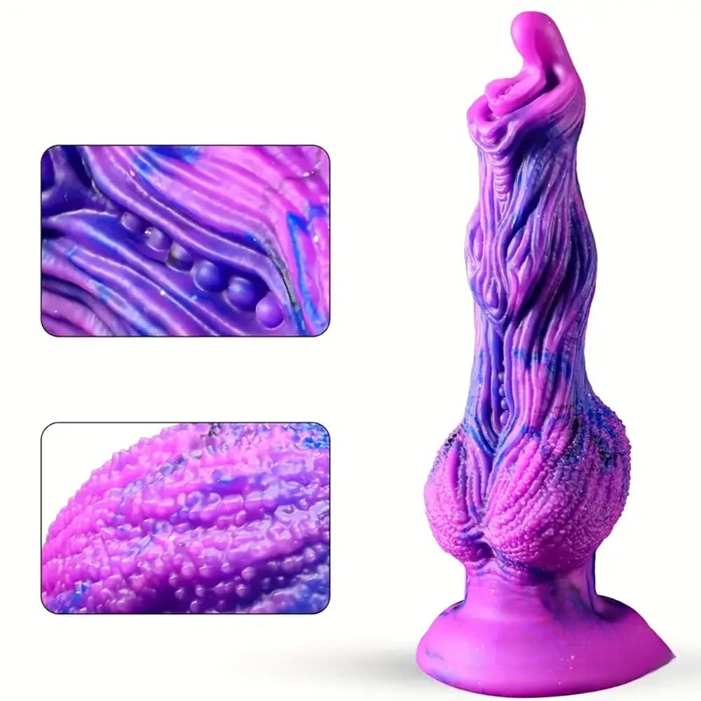 Purple knotted dog dildo, photo 6