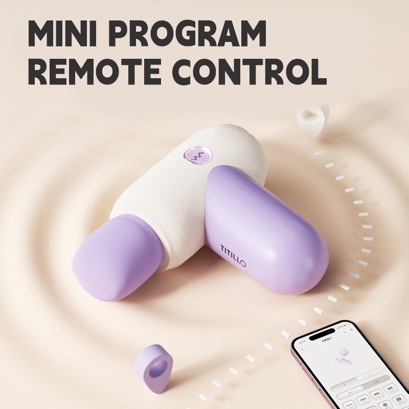 Purple suction clit vibrator with rabbit ear attachment, photo 3