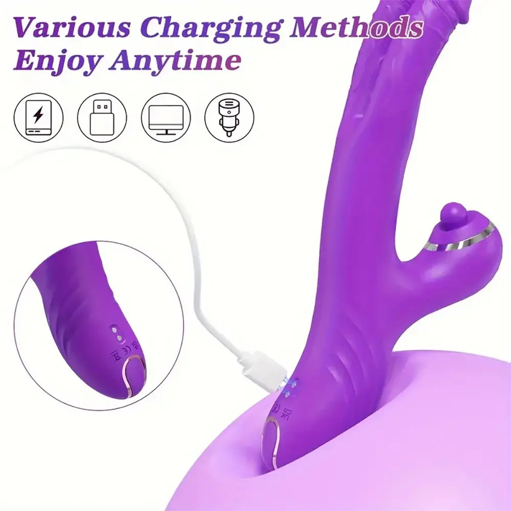 Purple rabbit vibrator, photo 10