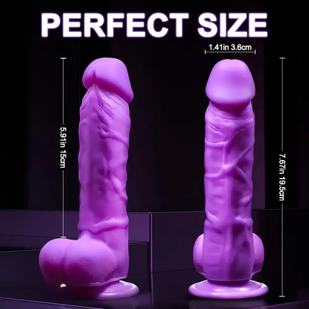 Purple realistic g-spot dildo, photo 1